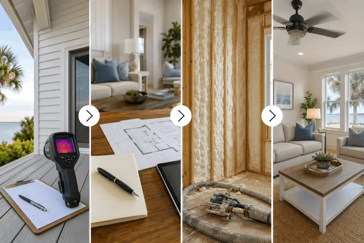 Polar Insulation's clean, step-by-step installation process