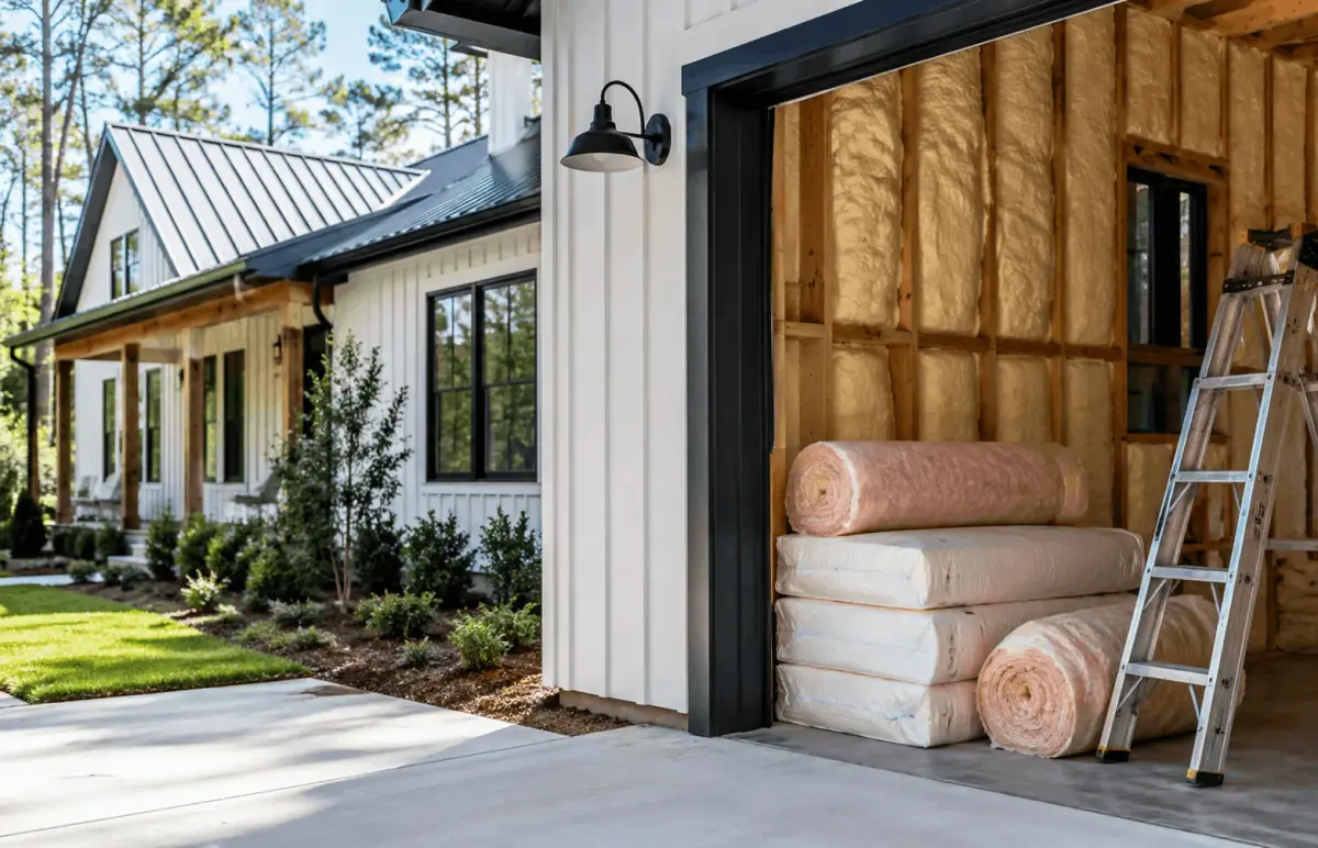 Residential insulation installed in a Northwest Florida home
